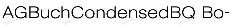 AGBuchCondensedBQ Bo字体转换